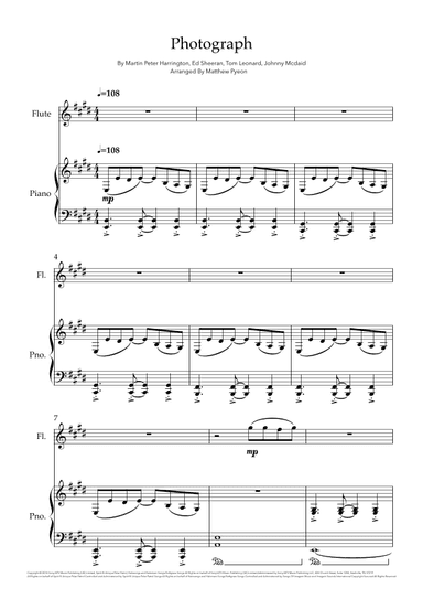 Photograph (arr. Matthew pyeon)