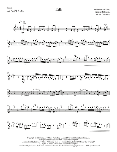 Talk (arr. AZSAP MUSiC)