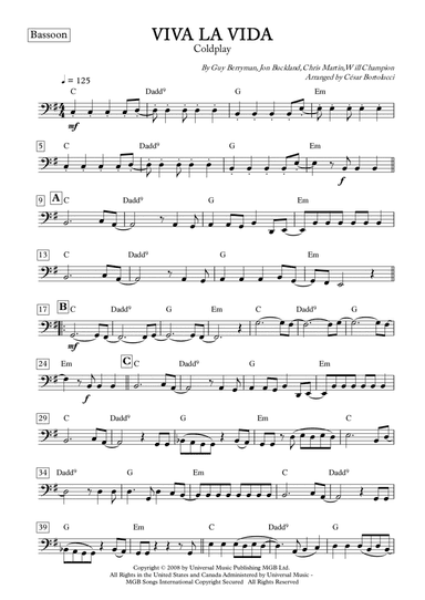 Viva La Vida (arr. ACT Bortolucci)
