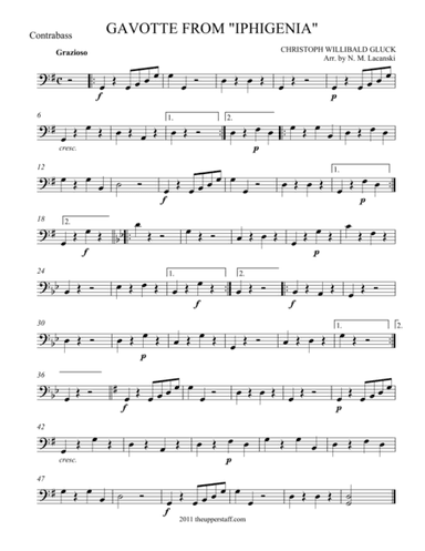 Gavotte from Iphegenia (arr. Nick Lacanski)