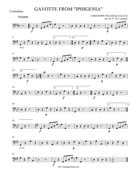 Gavotte from Iphegenia (arr. Nick Lacanski)