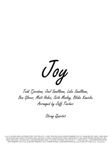 Joy (arr. Jeff Tincher)