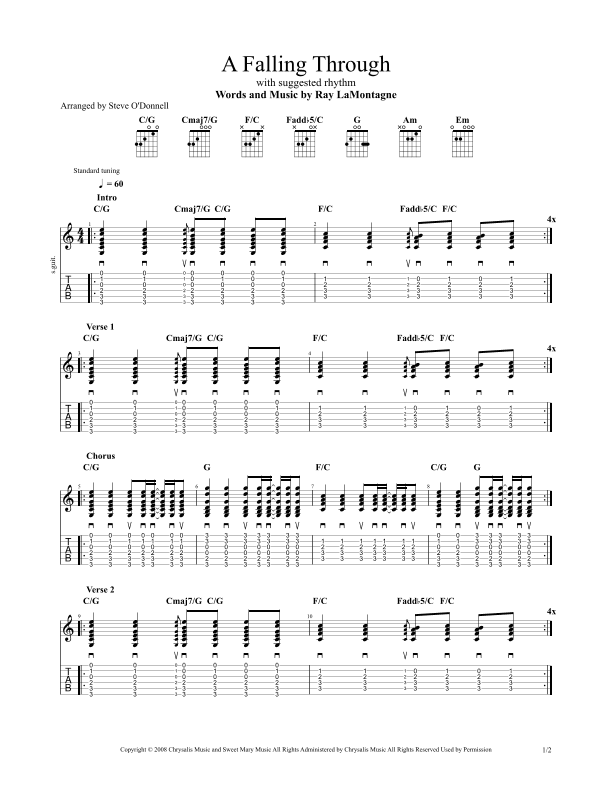 A Falling Through (arr. Steve O'Donnell)