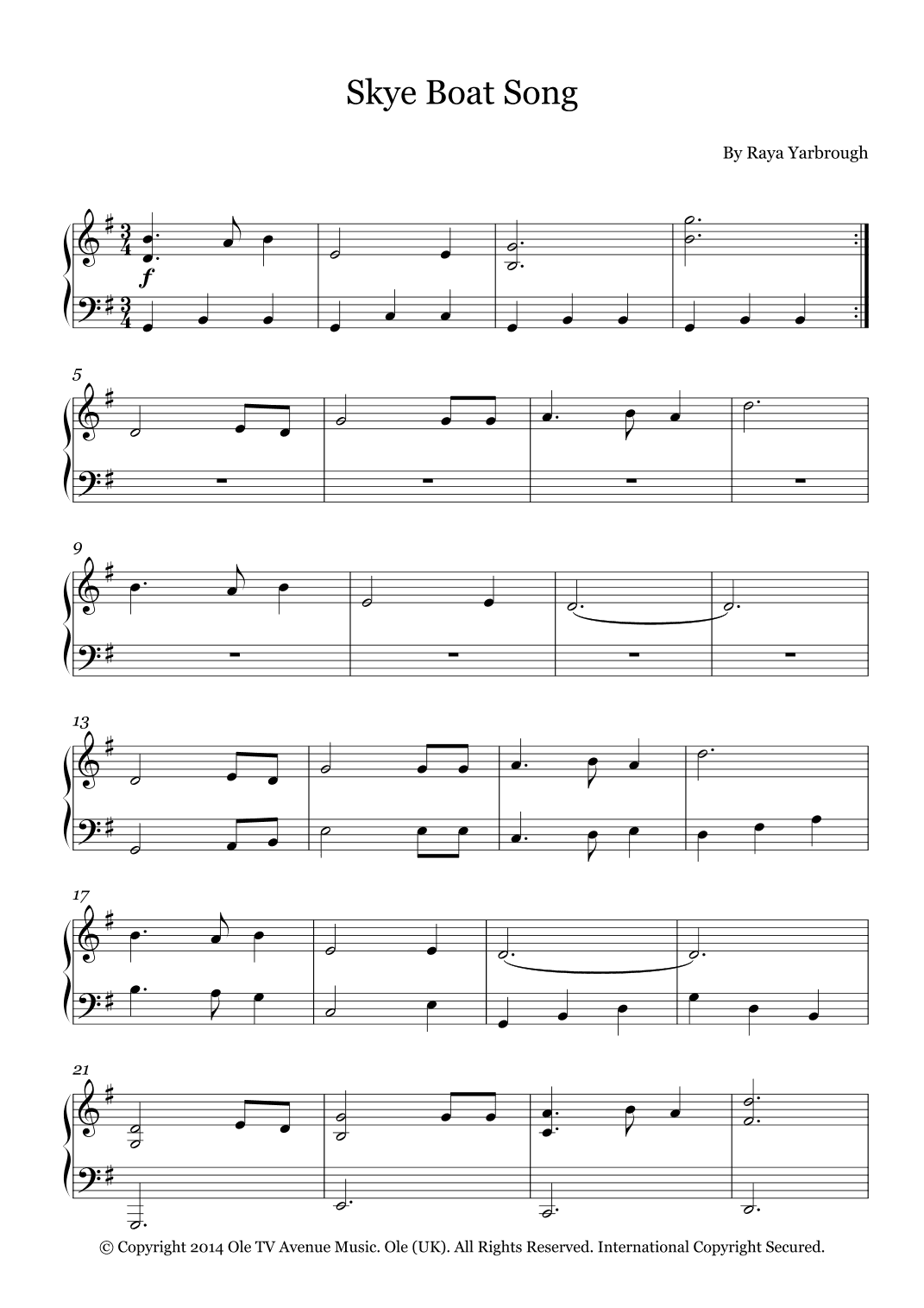 Skye Boat Song (arr. Fernanda Moura)