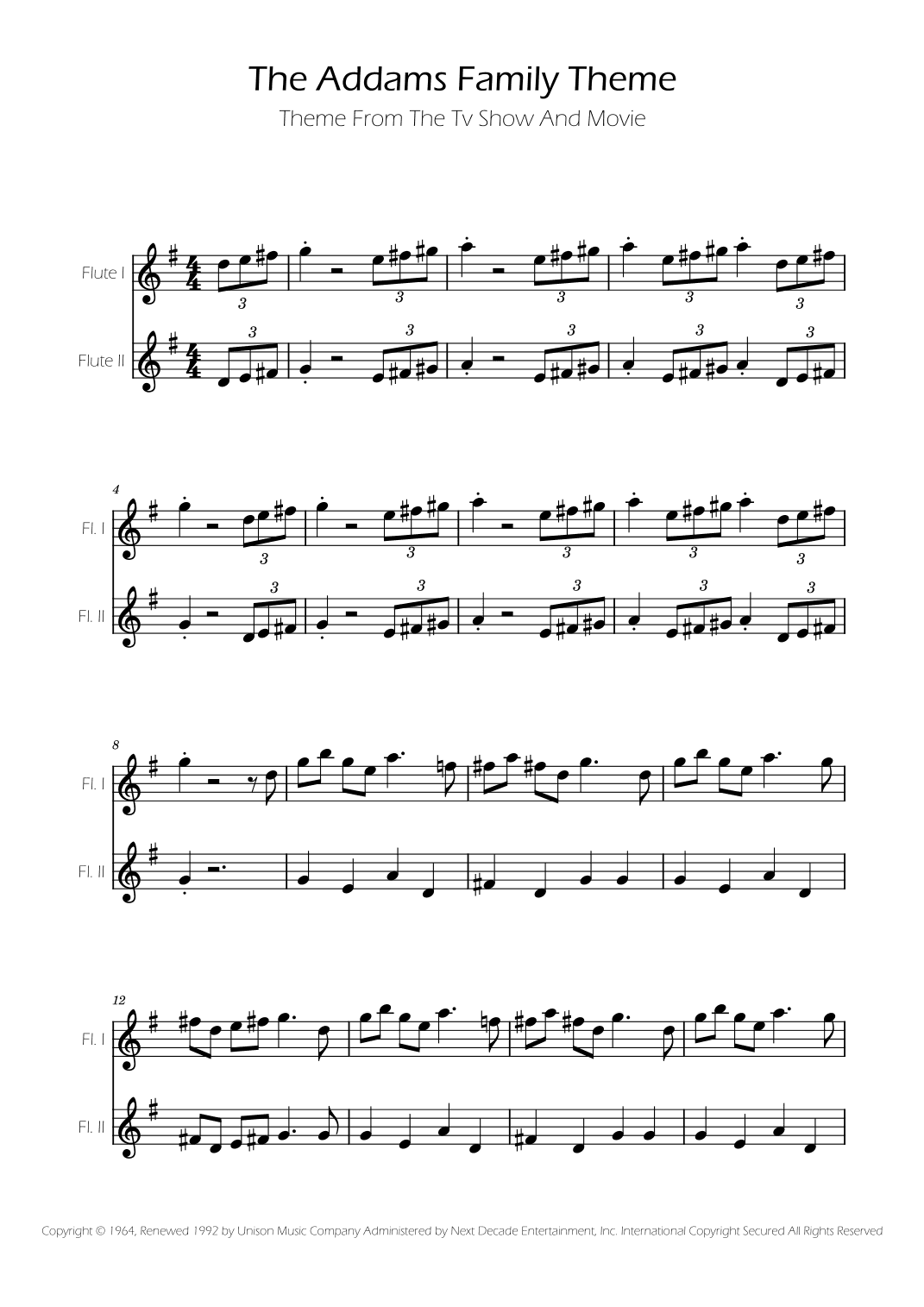Addams Family Theme (arr. Ygor Nunes)