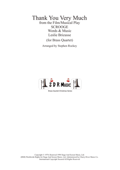 Thank You Very Much (arr. Stephen Rockey)