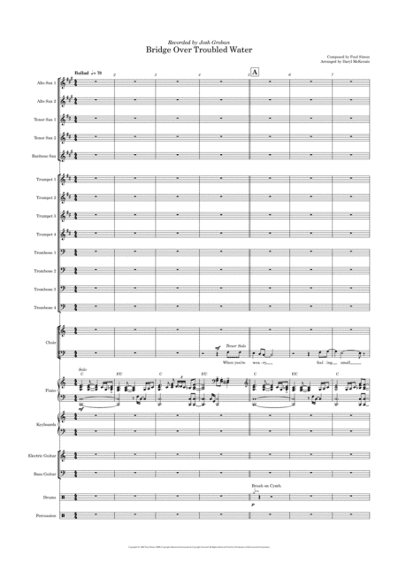 Bridge Over Troubled Water (arr. Daryl McKenzie)