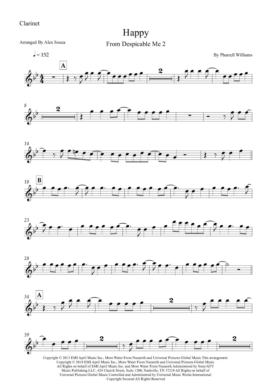 Happy (arr. Alex Souza)
