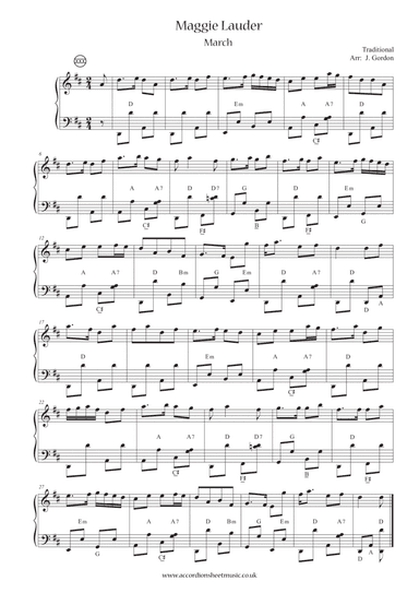 Maggie Lauder (arr. Julia Gordon)