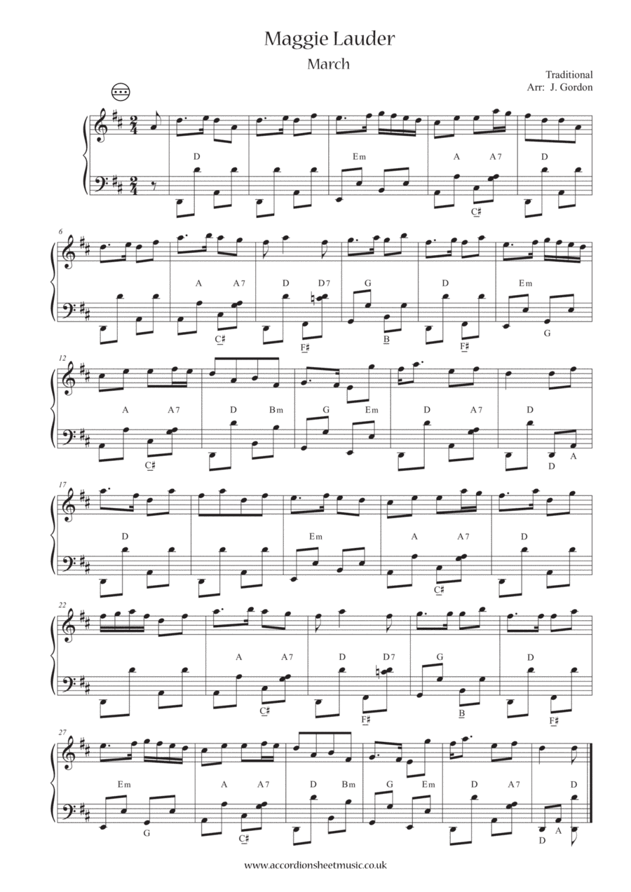 Maggie Lauder (arr. Julia Gordon)