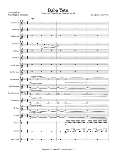 Baba Yetu (arr. Christopher Molinaro)