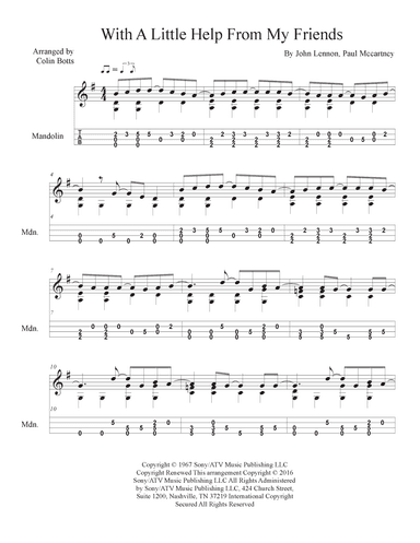 With A Little Help From My Friends (arr. Colin Botts)