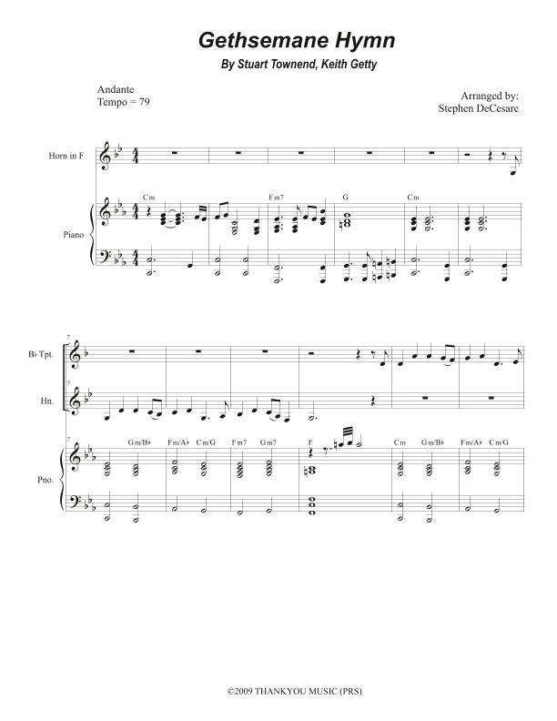 Gethsemane Hymn (arr. Stephen DeCesare)