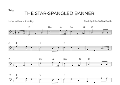 THE STAR-SPANGLED BANNER (arr. Alex Nunes Rodrigues)