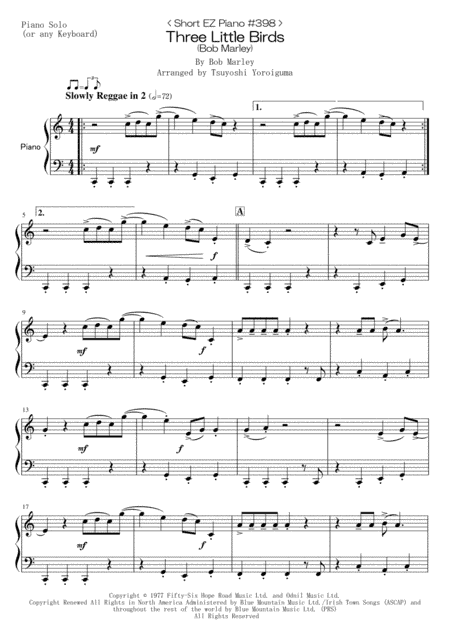 Three Little Birds (arr. Tsuyoshi Yoroiguma)