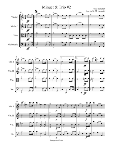 Minuet and Trio #2 (arr. Nick Lacanski)