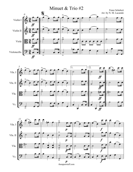 Minuet and Trio #2 (arr. Nick Lacanski)