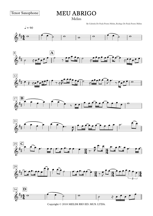 Meu Abrigo (arr. César Bortolucci)