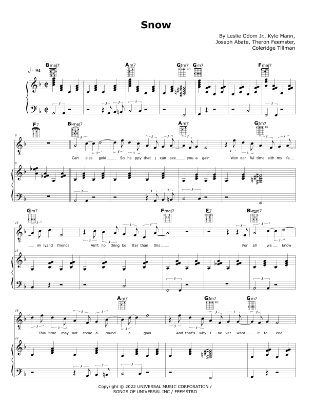 Snow (arr. Elisa Rangel Hill)