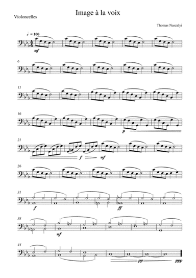 Image à la Voix/Cello PART