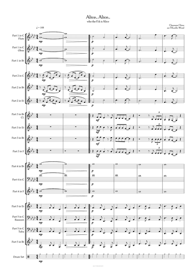 Living Next Door To Alice (arr. Tom Rundle-Wood)