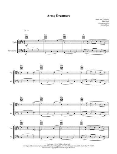 Army Dreamers (arr. Emma Dean)