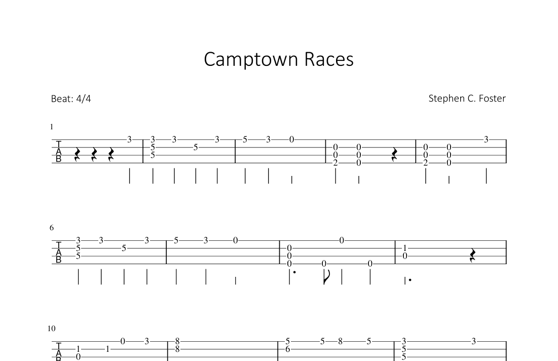 Camptown Races (arr. Bettina Schipp)