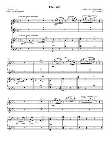 The Lark (arr. Scott Meek)
