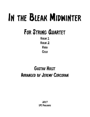 In the Bleak Midwinter for String Quartet (arr. Jeremy Corcoran)