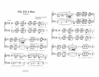 Fill, Fill a Run o (arr. Liz Garnett)