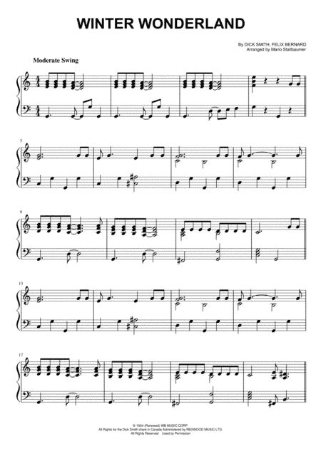 Winter Wonderland (arr. Mario Stallbaumer)