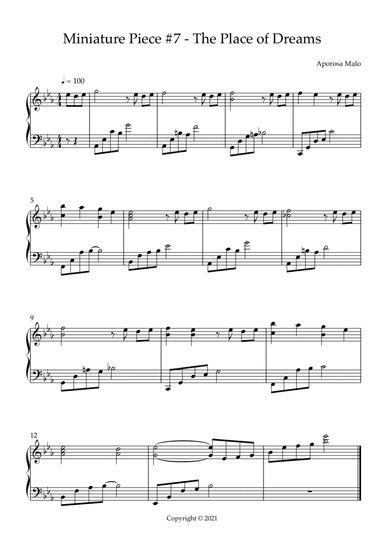 Miniature Piece #7 - The Place of Dreams