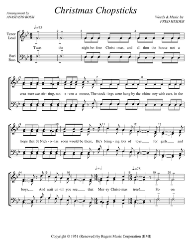 Christmas Chopsticks (arr. Anastasio Rossi)