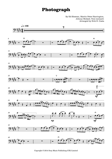 Photograph (arr. Erik B. Costa)