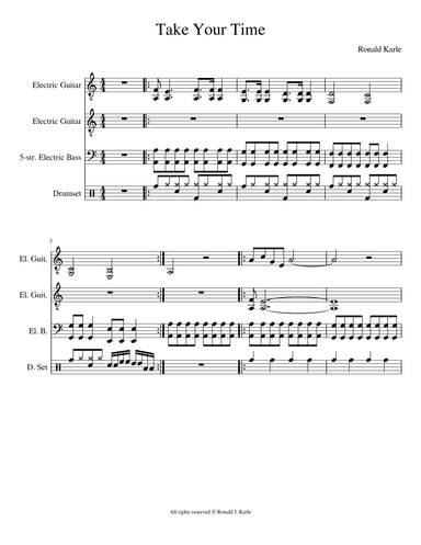 Take your time - Score Only