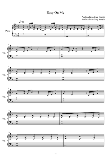 Easy On Me (arr. Adele Adkins)