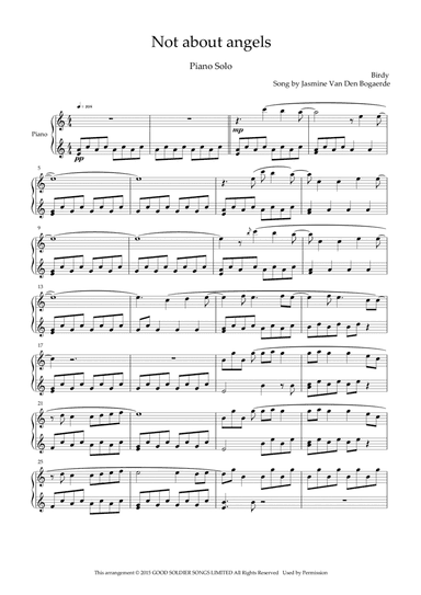 Not About Angels (arr. Peligot)