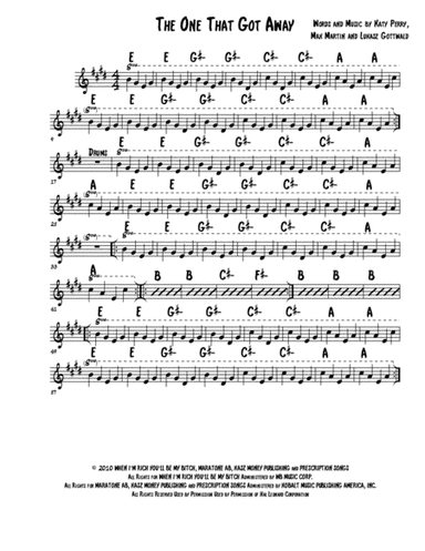 The One That Got Away (arr. Audioblyca)