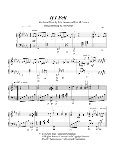 If I Fell (arr. Jim Palmer)