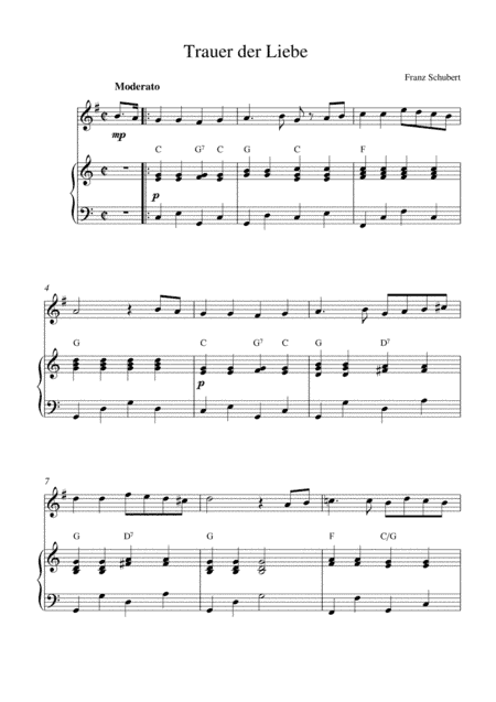 Trauer der Liebe (arr. Kaiserin Rebecca)