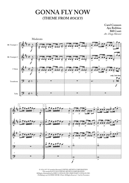 Gonna Fly Now (arr. Diego Marani)