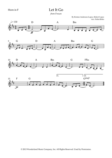 Let It Go (arr. Fabio Britto)