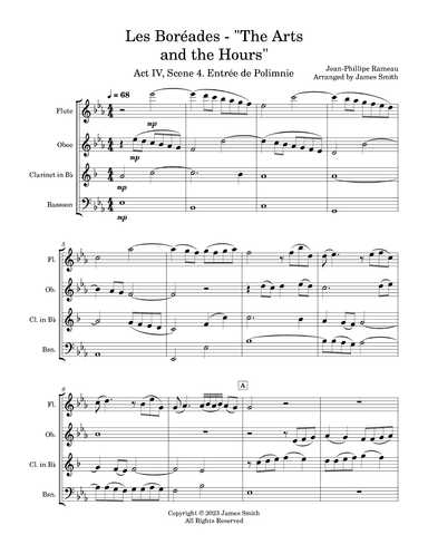 The Arts and the Hours (Les Boréades, Act 4 Scene 4: Entrée de Polimnie) (arr. James Smith)