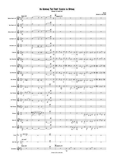 On Hearing The First Cuckoo In Spring - arranged for brass band. (arr. Mike Eades)