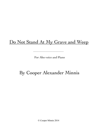 Do Not Stand at My Grave and Weep