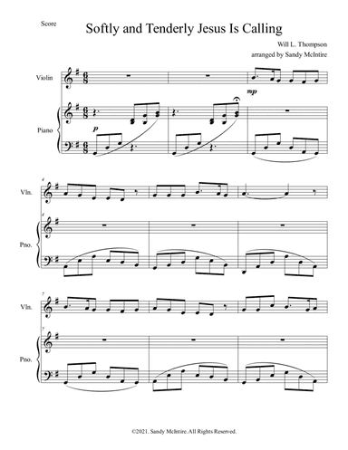 Softly and Tenderly Jesus Is Calling (arr. Sandy McIntire)