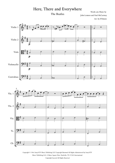 Here, There And Everywhere (arr. BTmusic)