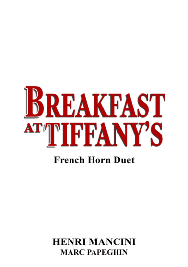 Breakfast At Tiffany's (arr. Marc Papeghin)