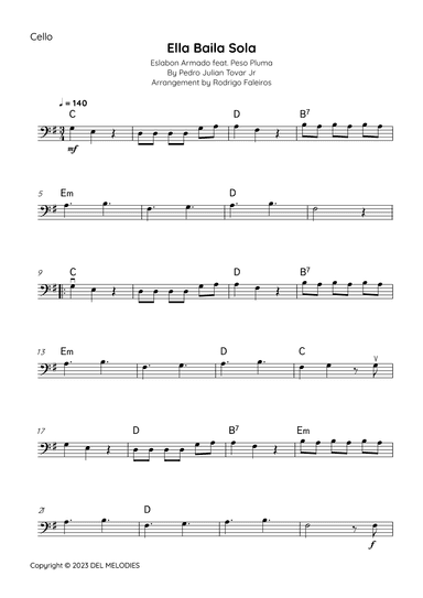 Ella Baila Sola (arr. Rodrigo Faleiros)