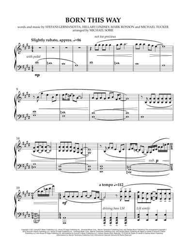 Born This Way (arr. Michael Sobie)